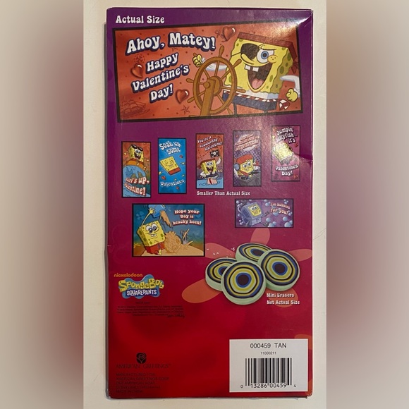 SpongeBob SquarePants Valentines Cards - Picture 2 of 3